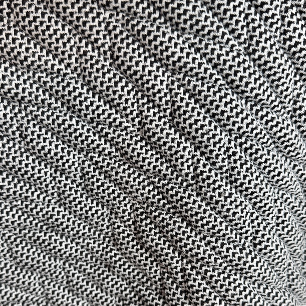 Gap Black and White Hoodie Cowl Neck Quilted Sweatshirt Small - Picture 4 of 10